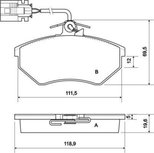 Remblokken voor GTI/VR6 (A.B.S)
