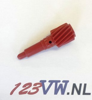 Tandwiel kilometerteller rood