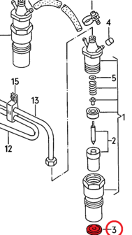 Brandplaatje injector