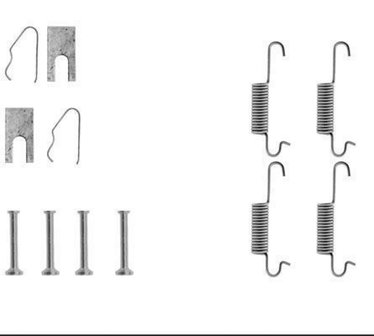 Montageset remschoenen 180x31mm