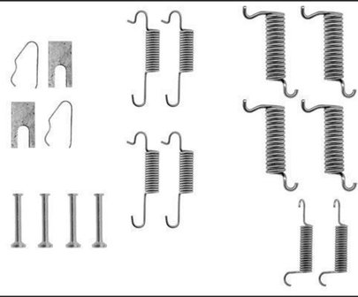 Montageset remschoenen 200x31mm