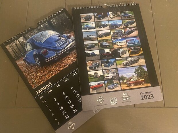 Kalender 2023 123VW & Einzer VW Shop