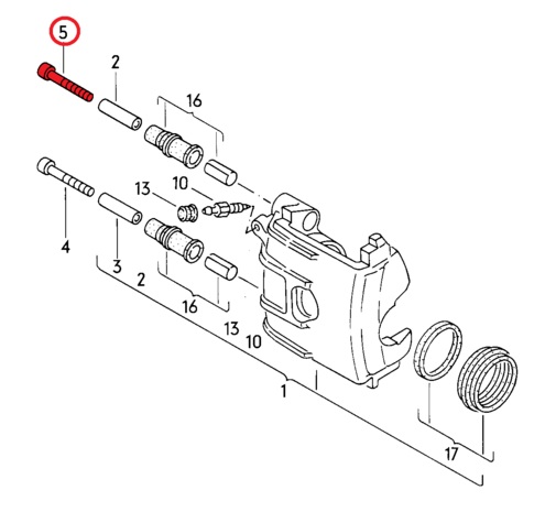 Bout remklauw M8x55