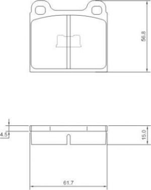 Remblokken voor 15mm