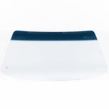 Golf1 Voorruit groen getint glas met blauwe zonneband Golf1 Voorruit groen getint glas met blauwe zonneband
